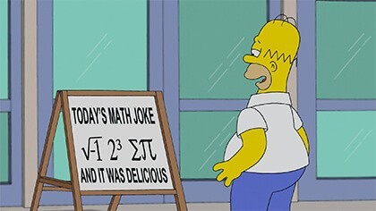 Homer Simpson - kawał matematyczny